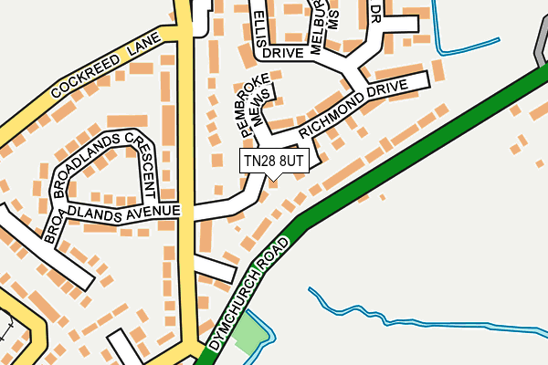 TN28 8UT map - OS OpenMap – Local (Ordnance Survey)