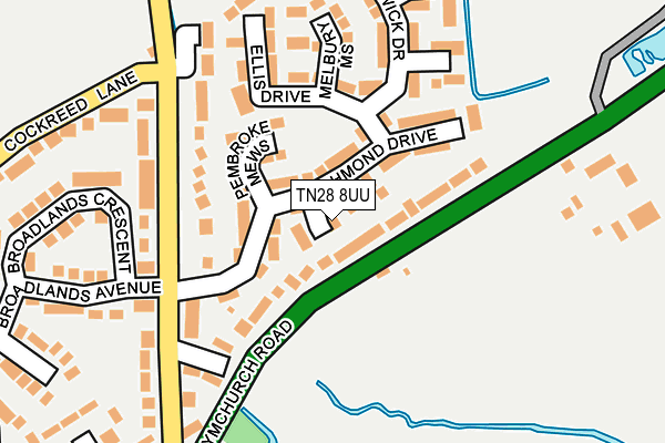 TN28 8UU map - OS OpenMap – Local (Ordnance Survey)