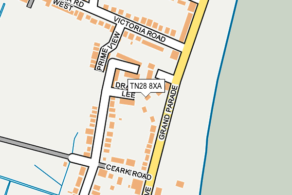 TN28 8XA map - OS OpenMap – Local (Ordnance Survey)