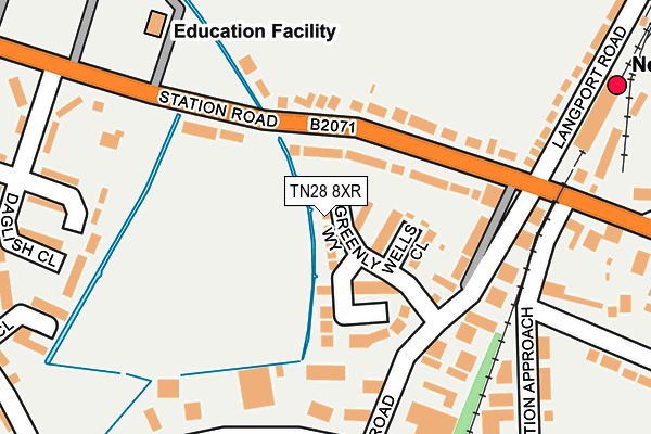 TN28 8XR map - OS OpenMap – Local (Ordnance Survey)
