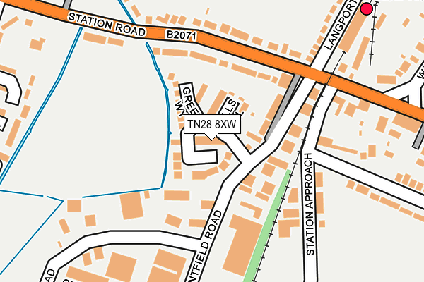 TN28 8XW map - OS OpenMap – Local (Ordnance Survey)