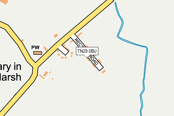 TN29 0BU map - OS OpenMap – Local (Ordnance Survey)