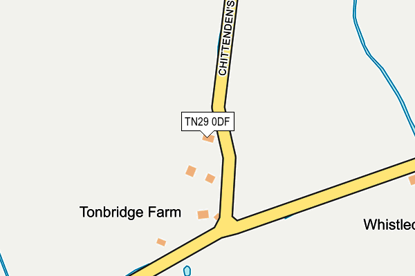 TN29 0DF map - OS OpenMap – Local (Ordnance Survey)