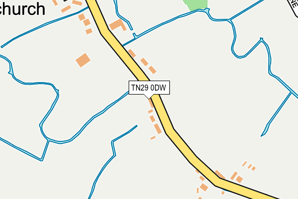 TN29 0DW map - OS OpenMap – Local (Ordnance Survey)