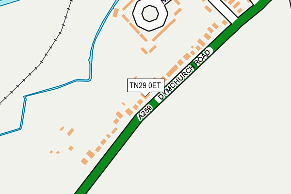 TN29 0ET map - OS OpenMap – Local (Ordnance Survey)