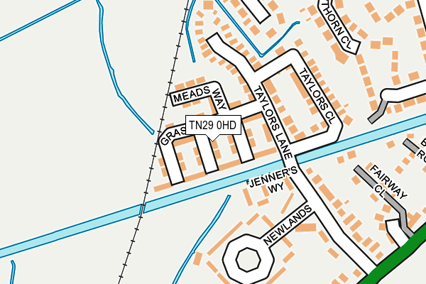 TN29 0HD map - OS OpenMap – Local (Ordnance Survey)