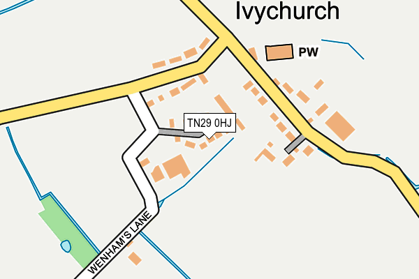 TN29 0HJ map - OS OpenMap – Local (Ordnance Survey)