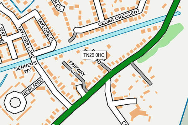 TN29 0HQ map - OS OpenMap – Local (Ordnance Survey)