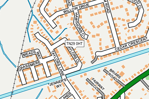 TN29 0HT map - OS OpenMap – Local (Ordnance Survey)