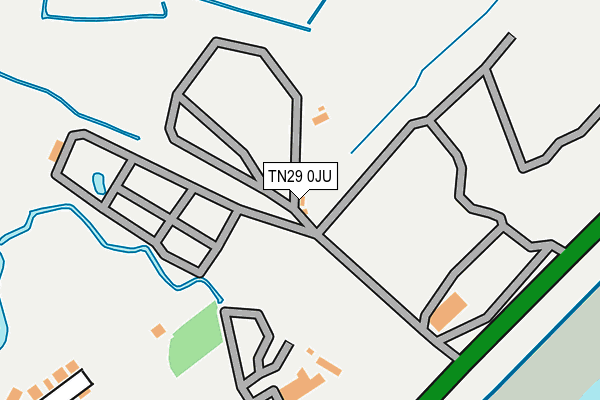 TN29 0JU map - OS OpenMap – Local (Ordnance Survey)