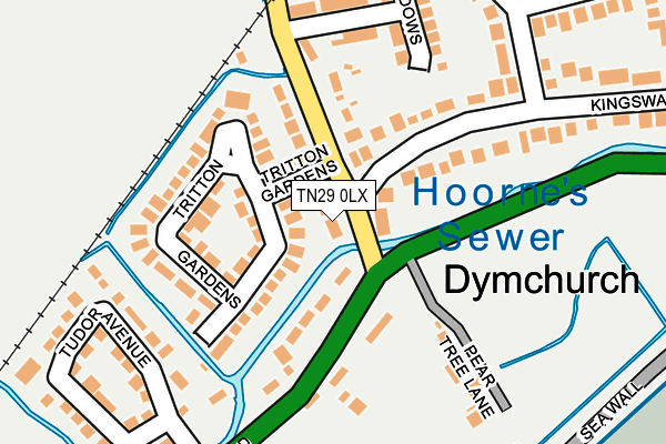 TN29 0LX map - OS OpenMap – Local (Ordnance Survey)
