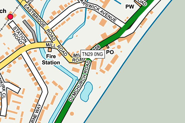 TN29 0NG map - OS OpenMap – Local (Ordnance Survey)