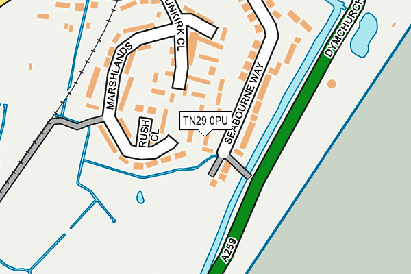 TN29 0PU map - OS OpenMap – Local (Ordnance Survey)