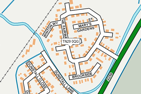TN29 0QG map - OS OpenMap – Local (Ordnance Survey)