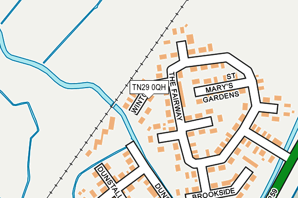 TN29 0QH map - OS OpenMap – Local (Ordnance Survey)