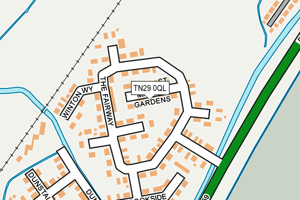 TN29 0QL map - OS OpenMap – Local (Ordnance Survey)