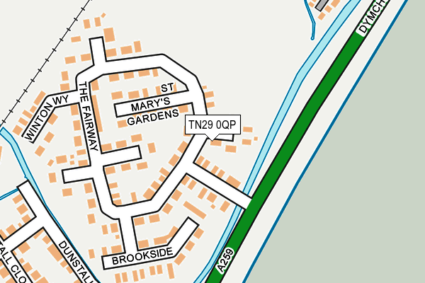 TN29 0QP map - OS OpenMap – Local (Ordnance Survey)