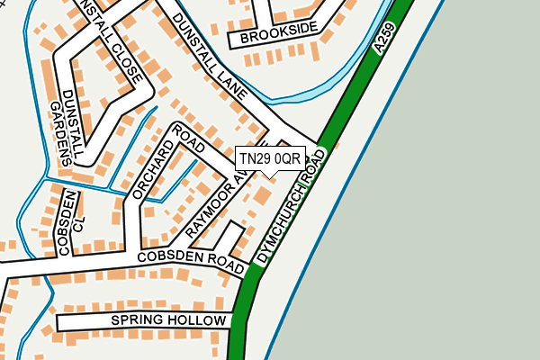 TN29 0QR map - OS OpenMap – Local (Ordnance Survey)