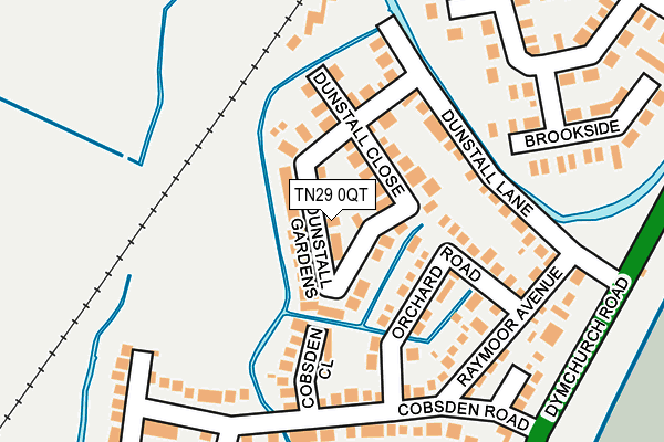 TN29 0QT map - OS OpenMap – Local (Ordnance Survey)