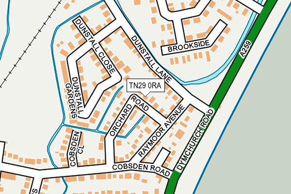 TN29 0RA map - OS OpenMap – Local (Ordnance Survey)