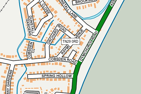 TN29 0RD map - OS OpenMap – Local (Ordnance Survey)