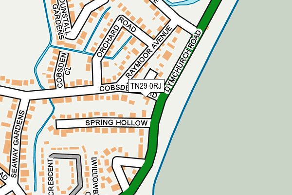 TN29 0RJ map - OS OpenMap – Local (Ordnance Survey)