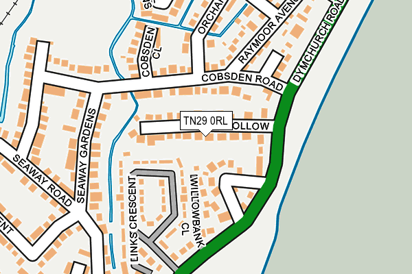 TN29 0RL map - OS OpenMap – Local (Ordnance Survey)
