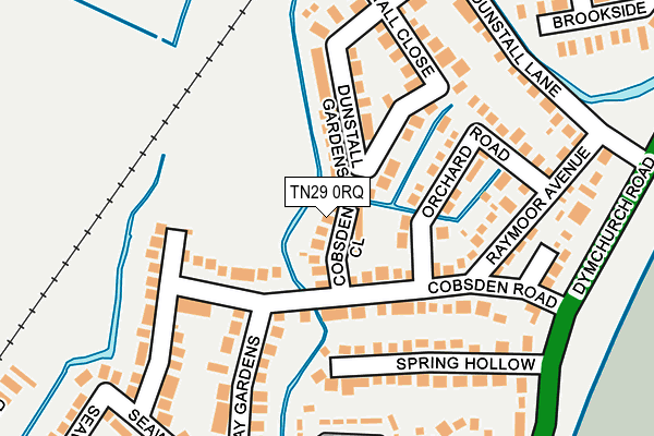 TN29 0RQ map - OS OpenMap – Local (Ordnance Survey)