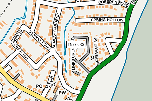 TN29 0RS map - OS OpenMap – Local (Ordnance Survey)