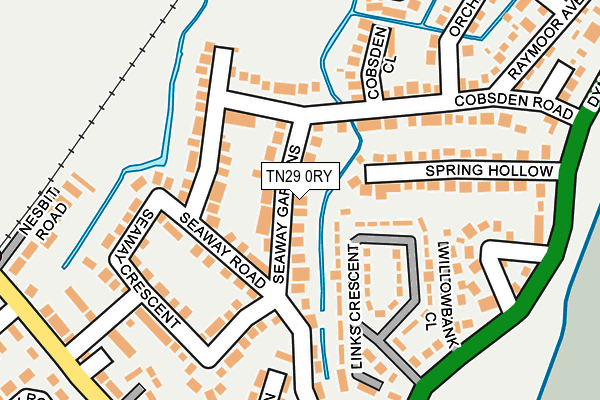 TN29 0RY map - OS OpenMap – Local (Ordnance Survey)