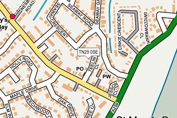 TN29 0SE map - OS OpenMap – Local (Ordnance Survey)