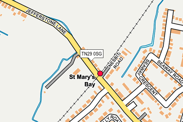 TN29 0SG map - OS OpenMap – Local (Ordnance Survey)