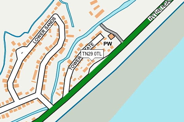 TN29 0TL map - OS OpenMap – Local (Ordnance Survey)