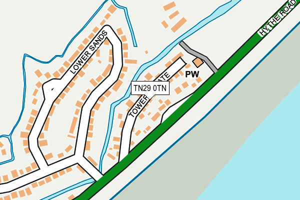TN29 0TN map - OS OpenMap – Local (Ordnance Survey)