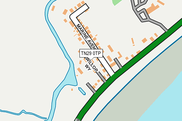 TN29 0TP map - OS OpenMap – Local (Ordnance Survey)