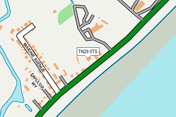TN29 0TS map - OS OpenMap – Local (Ordnance Survey)