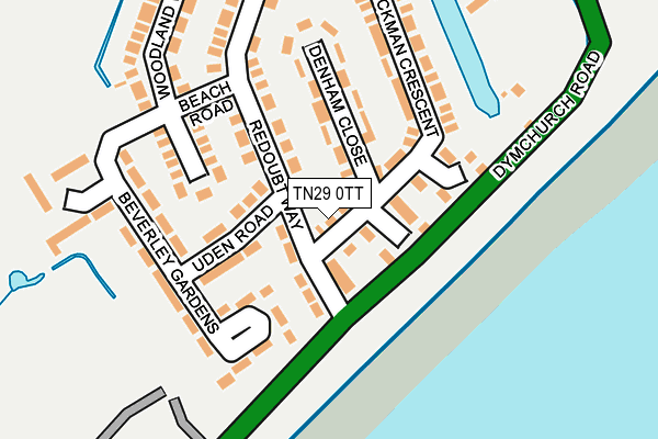 TN29 0TT map - OS OpenMap – Local (Ordnance Survey)