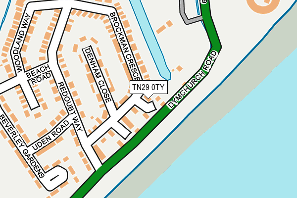 TN29 0TY map - OS OpenMap – Local (Ordnance Survey)