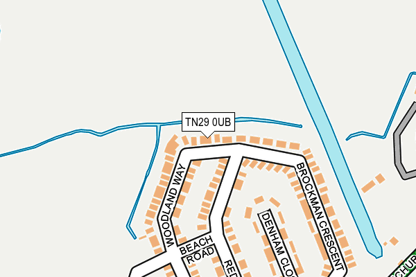 TN29 0UB map - OS OpenMap – Local (Ordnance Survey)