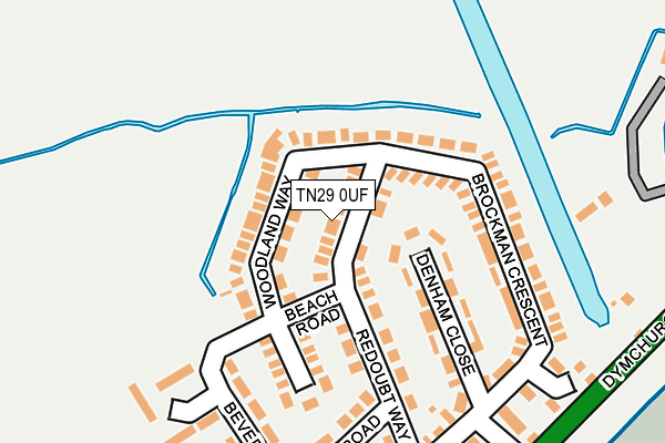 TN29 0UF map - OS OpenMap – Local (Ordnance Survey)