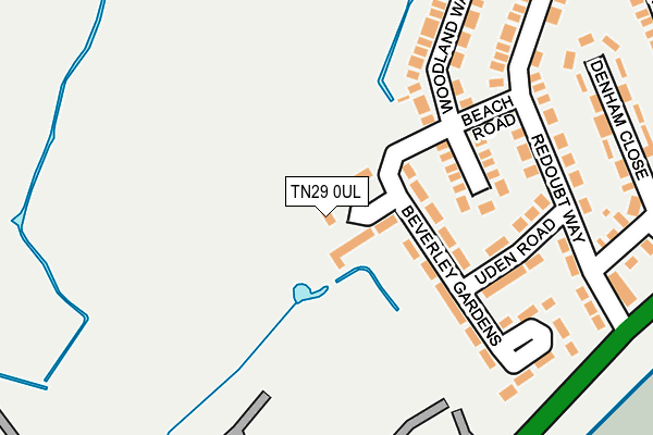 TN29 0UL map - OS OpenMap – Local (Ordnance Survey)