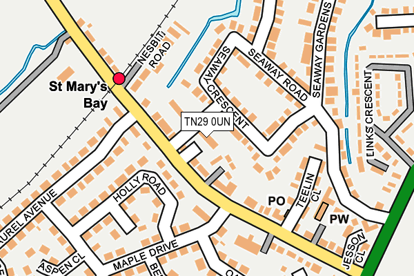 TN29 0UN map - OS OpenMap – Local (Ordnance Survey)