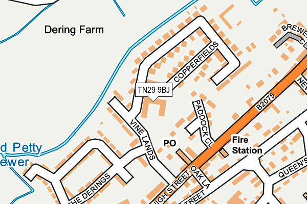 TN29 9BJ map - OS OpenMap – Local (Ordnance Survey)