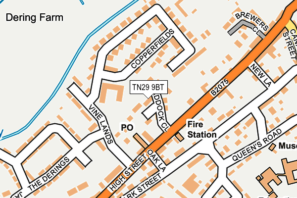 TN29 9BT map - OS OpenMap – Local (Ordnance Survey)