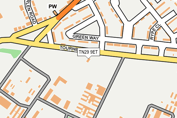 TN29 9ET map - OS OpenMap – Local (Ordnance Survey)