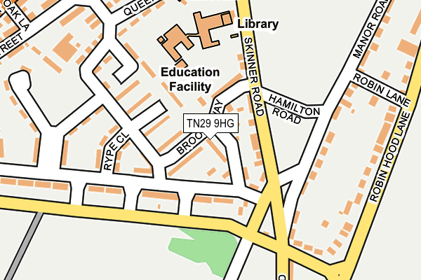 Map of HUGHES AND HUGHES PROPERTY LTD at local scale