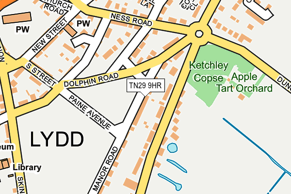 TN29 9HR map - OS OpenMap – Local (Ordnance Survey)