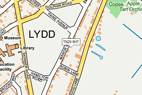 TN29 9HT map - OS OpenMap – Local (Ordnance Survey)