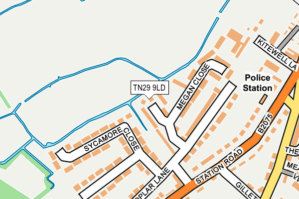 TN29 9LD map - OS OpenMap – Local (Ordnance Survey)