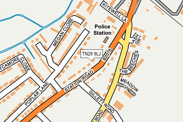 TN29 9LJ map - OS OpenMap – Local (Ordnance Survey)